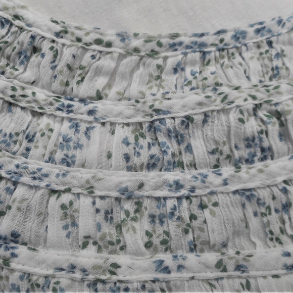 Free People Floral Flutter Sleeve Tunic Top S - Picture 2 of 7